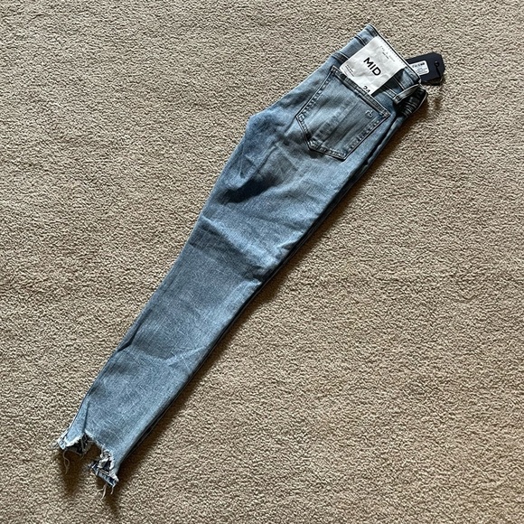 NWT Rag & Bone Cate Mid-Rise Distressed Ankle Skinny Jeans in Thunderbird - Picture 2 of 11